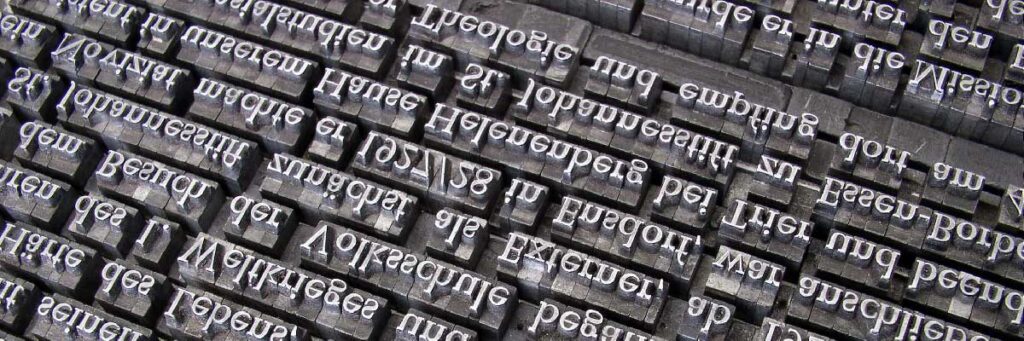 Bleisatz-Text