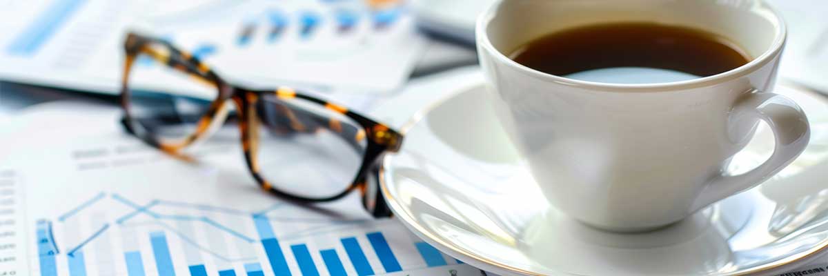 Businessdaten Kaffeetasse