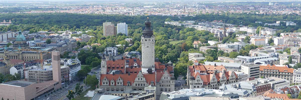 Leipzig Blick Richtung Westen